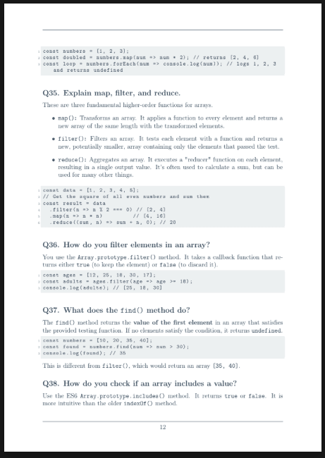 JavaScript interview questions PDF preview page 3